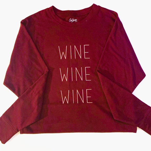 “WINE WINE WINE” Sweater - Picture 2 of 2